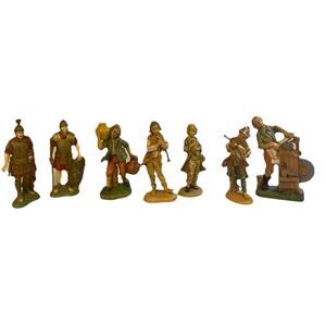 Vintage Fontanini Nativity Village Figures Depose Italy 1983 (lot of 7)